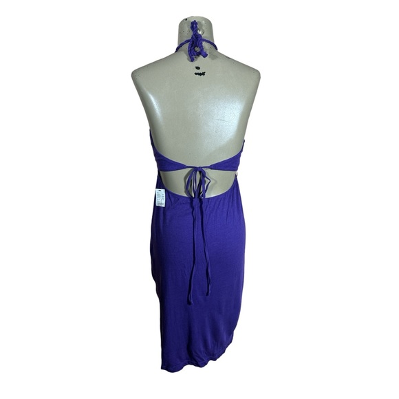 Volcom Purple Mind The Stripes Hater Keyhole Sun Dress Sz M NWT - Picture 3 of 6